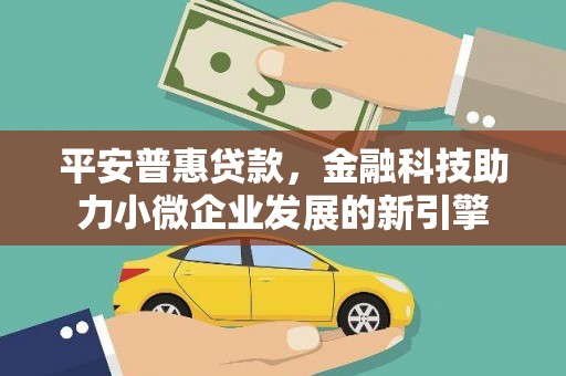 额济纳旗平安普惠贷款，金融科技助力小微企业发展的新引擎