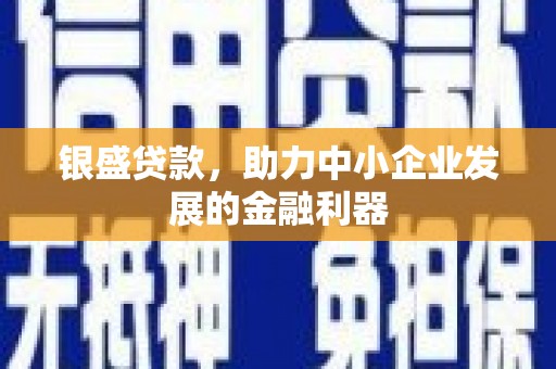 城中银盛贷款，助力中小企业发展的金融利器