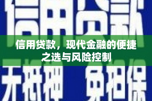 阿巴嘎旗信用贷款，现代金融的便捷之选与风险控制