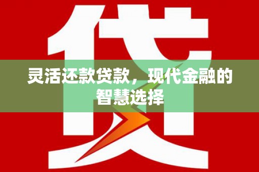 成县灵活还款贷款，现代金融的智慧选择