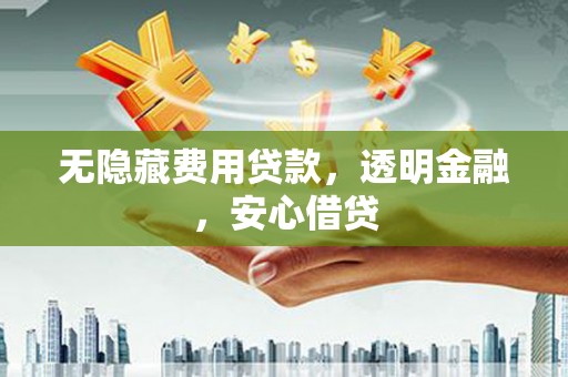 城东无隐藏费用贷款，透明金融，安心借贷