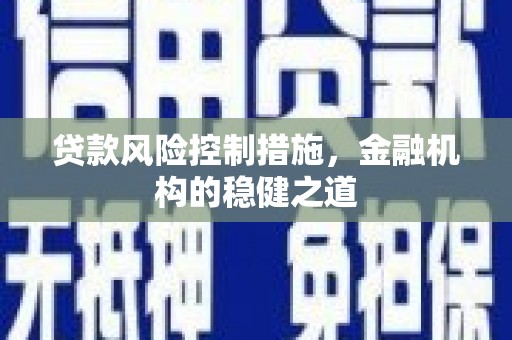 柳南贷款风险控制措施，金融机构的稳健之道