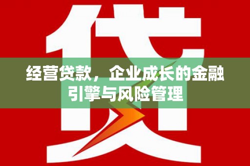 车城经营贷款，企业成长的金融引擎与风险管理